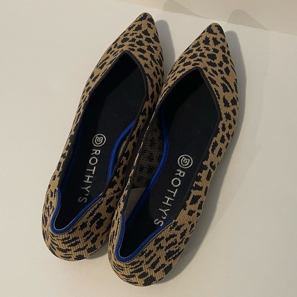 Rothy’s the point animal print flats size 11.5 - Picture 3 of 5